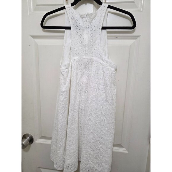 Victoria Secret White Sleeveless Victorian Eyelet Lace A-Line Dress Size S/P - Picture 3 of 12